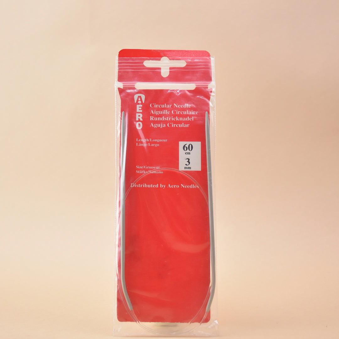 Agujas Circulares De Aluminio 3 Mm Con Cable 80 - Agujas Y Ganchillos